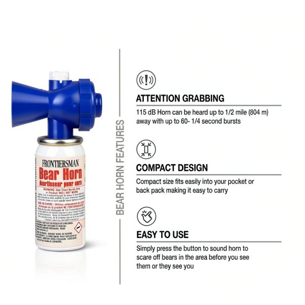Bear Spray Sabre Frontiersman 9.2 oz Max Strength 2% Capsaicin Horn-2