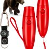 125dB Bear Horn by Mysora – Red 2‑Pack with Compass & Thermometer-0
