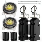 12 Gauge Camping Trip Wire Alarm Device, 2 Packs Perimeter Trip Alarm, Kevlar Cord for Camping Safety & Survival Equipment, Home Defense Weapon for Outdoor and Bear Deterrent-0