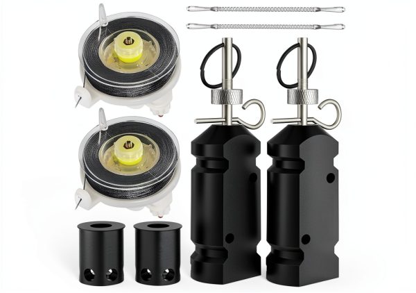 12 Gauge Camping Trip Wire Alarm Device, 2 Packs Perimeter Trip Alarm, Kevlar Cord for Camping Safety & Survival Equipment, Home Defense Weapon for Outdoor and Bear Deterrent-0