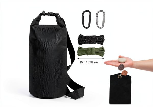 Bear Food Bag Hanging System WAEKIYTL 10L Waterproof Pulley Kit-2