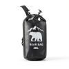 Bear Food Bag PLUVAVA 20L Black Waterproof Set with Rope & Pouch-2