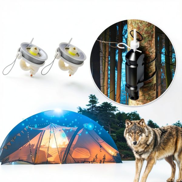 12 Gauge Camping Trip Wire Alarm Device, 2 Packs Perimeter Trip Alarm, Kevlar Cord for Camping Safety & Survival Equipment, Home Defense Weapon for Outdoor and Bear Deterrent-4