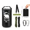 Bear Food Bag PLUVAVA 20L Black Waterproof Set with Rope & Pouch-1