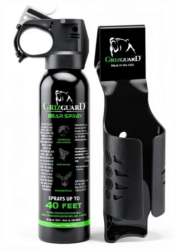 Bear Spray Griz Guard 7.9 oz 40-Foot Range with Holster-0