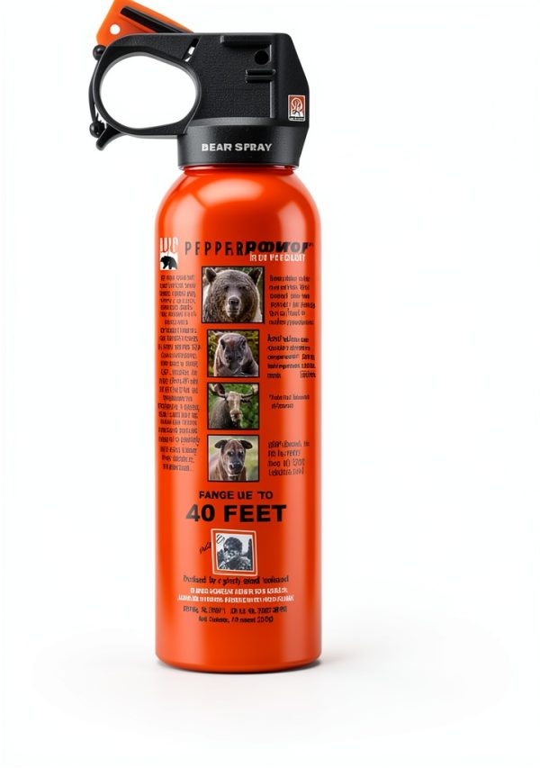 Pepper Power Bear Spray 12VHP Safety Orange Defense Hip Holster-2
