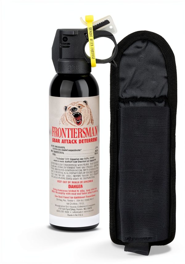 SABRE Frontiersman 7.9 fl oz. Bear Spray, Maximum Strength 2.0% Major Capsaicinoids, Powerful 30 ft. Range Bear Deterrent, Outdoor Camping & Hiking Protection, Quick Draw Holster & Multipack Options-10