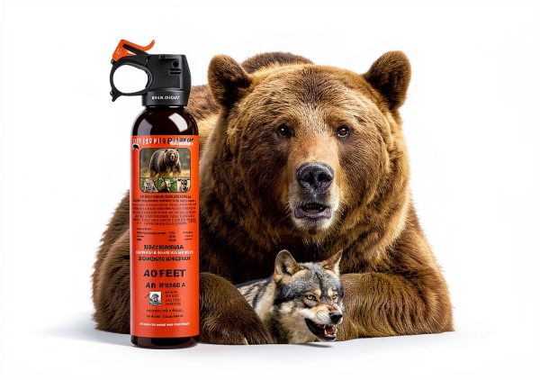 Pepper Power Bear Spray 12VHP Safety Orange Defense Hip Holster-1