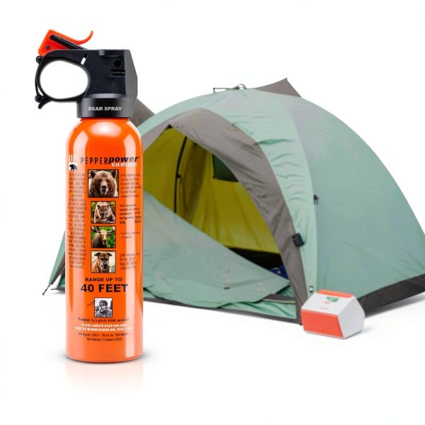 Pepper Power Bear Spray 12VHP Safety Orange Defense Hip Holster-3