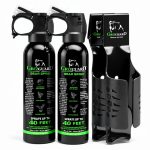 Bear Spray W/Holster 40 ft Range, Maximum Strength, EPA-Registered Spray for Bears, Mountain Lions, Coyotes, Dogs, & Moose, Outdoor Hiking & Camping Protection, Glow Safety, 7.9 oz 2 Pack-0