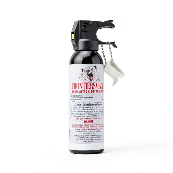 SABRE Frontiersman 7.9 fl oz. Bear Spray, Maximum Strength 2.0% Major Capsaicinoids, Powerful 30 ft. Range Bear Deterrent, Outdoor Camping & Hiking Protection, Quick Draw Holster & Multipack Options-2