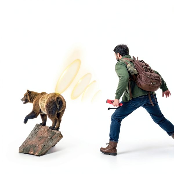 Electronic Bear Horn 120dB Touch Safety Air Horn for Hiking-5