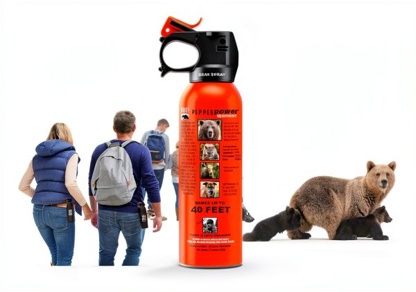 Pepper Power Bear Spray 12VHP Safety Orange Defense Hip Holster-4