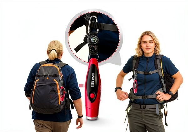 120dB Electronic Air Horn with Compass & Thermometer- Bear Horn to Scare Bears - Self Defense for Hiking-5