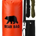 1 Set Bear Food Bag for Camping Ultralight Food Hanging System Includes Waterproof Bear Bag, Nylon Ropes, Hooks for Camping Backpacking-0